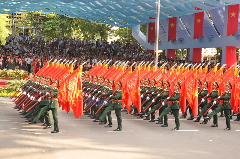 Những h&igrave;nh ảnh ấn tượng trong lễ kỷ niệm 40 năm Giải ph&oacute;ng miền Nam