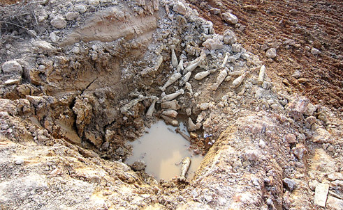 Nổ bom bi 2 người chết, 2 người bị thương nặng