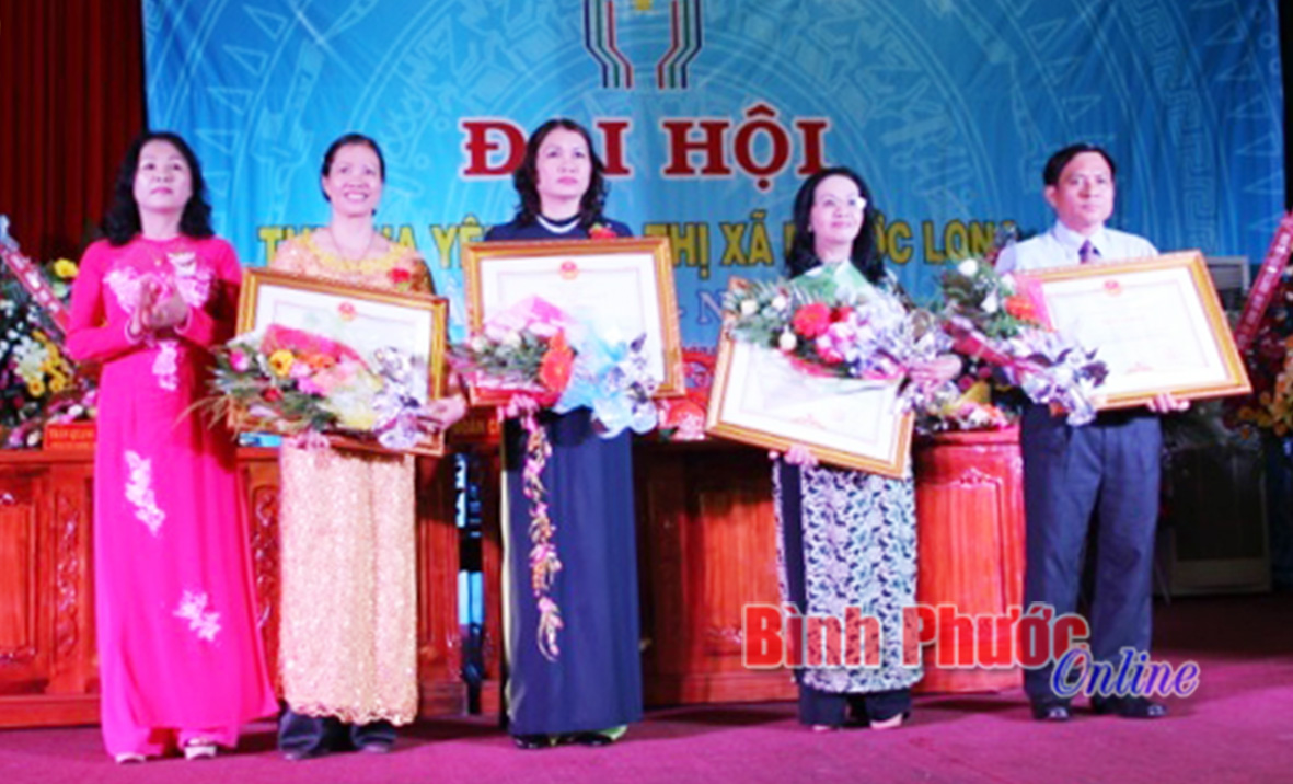 148 đại biểu dự đại hội thi đua y&ecirc;u nước thị x&atilde; Phước Long lần thứ IV