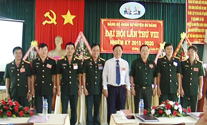 Đảng bộ Qu&acirc;n sự huyện B&ugrave; Đăng tổ chức đại hội lần thứ VIII, nhiệm kỳ 2015-2020