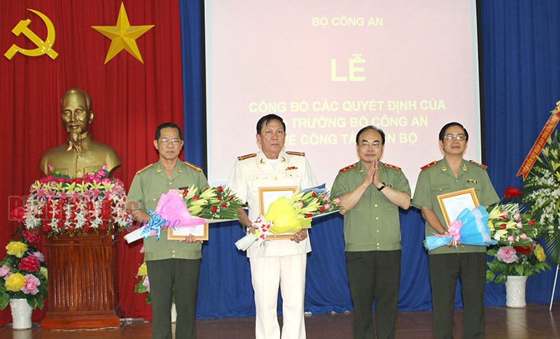 Đại t&aacute; Trần Thắng Ph&uacute;c nhậm chức Gi&aacute;m đốc C&ocirc;ng an tỉnh