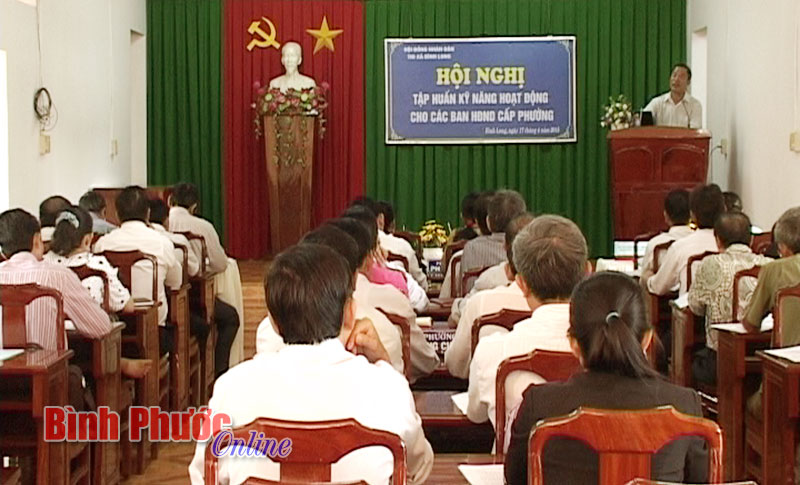Tập huấn kỹ năng hoạt động c&aacute;c ban HĐND cấp phường