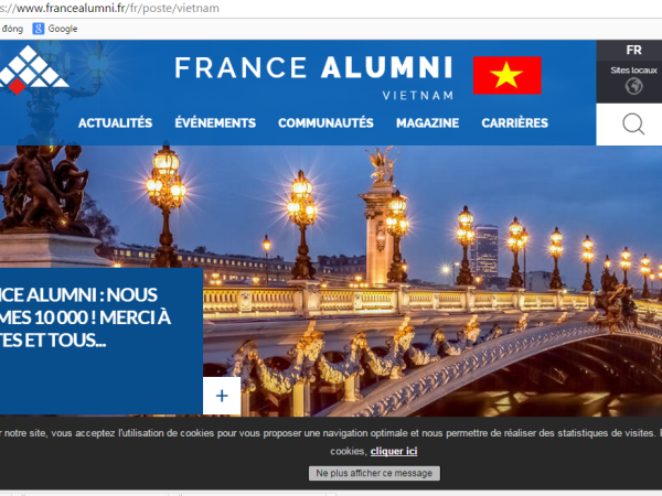 Việt Nam l&agrave; một trong 10 nước ra mắt trang điện tử France Alumni