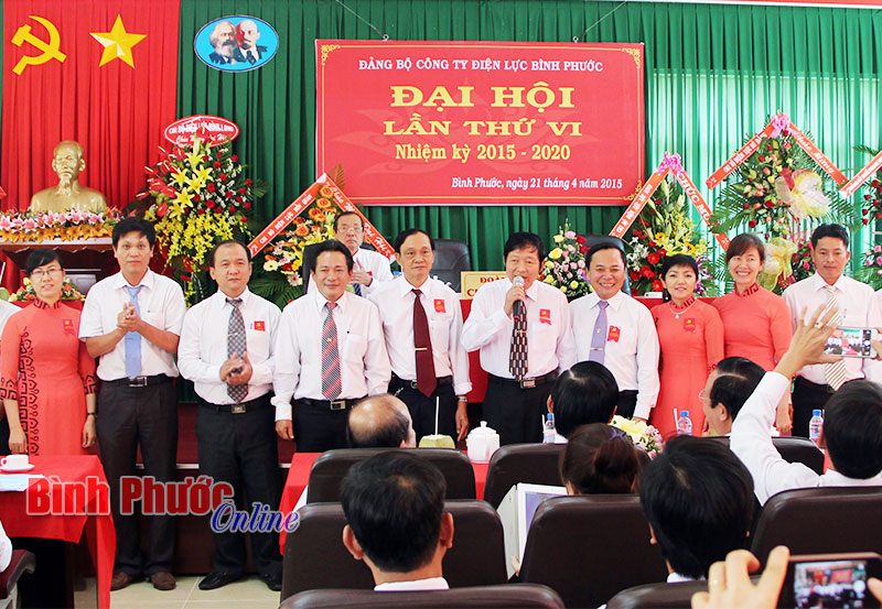 Đại h&ocirc;̣i Đảng b&ocirc;̣ C&ocirc;ng ty Đi&ecirc;̣n lực Bình Phước, nhi&ecirc;̣m kỳ 2015-2020