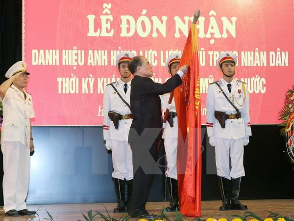 Học viện An ninh đ&oacute;n nhận Danh hiệu Anh h&ugrave;ng lần thứ hai