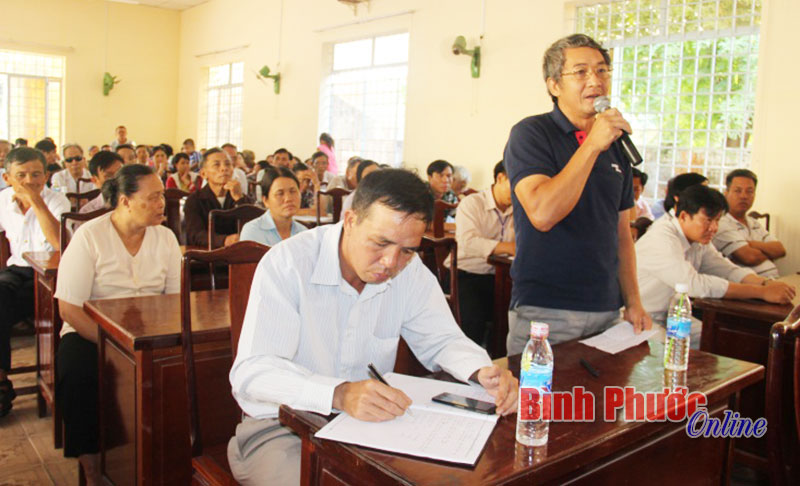 Đại biểu Quốc hội tỉnh tiếp xúc cử tri huyện Chơn Thành và Hớn Quản