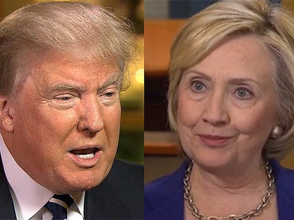 Bầu cử Mỹ: Bà Hillary Clinton và tỷ phú Donald Trump tạm dẫn đầu