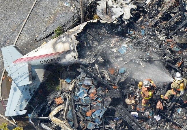  Lại rơi máy bay hạng nhẹ ở ngoại vi thủ đô Tokyo