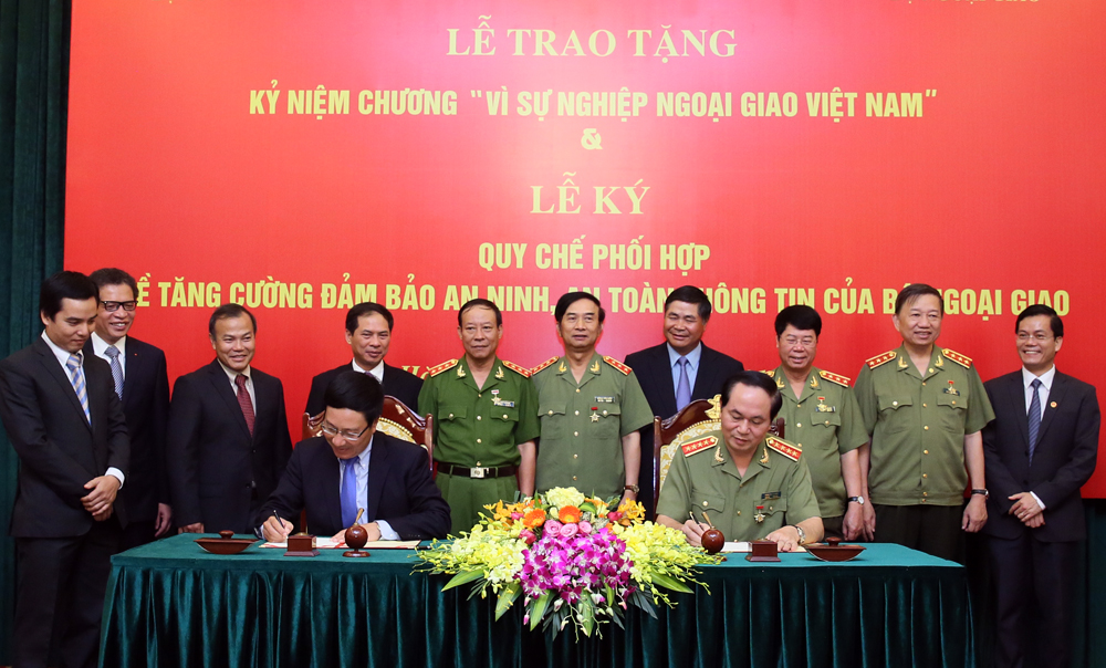 Bộ Ngoại giao, Bộ C&ocirc;ng an tăng cường phối hợp đảm bảo an ninh, an to&agrave;n th&ocirc;ng tin