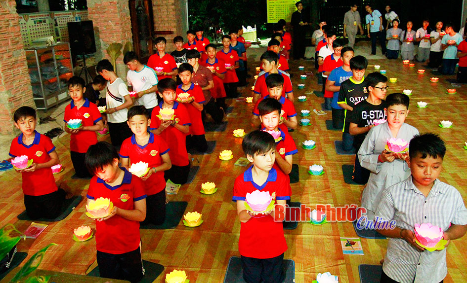 Nghỉ hè: Vui học ở chùa Thanh Lâm