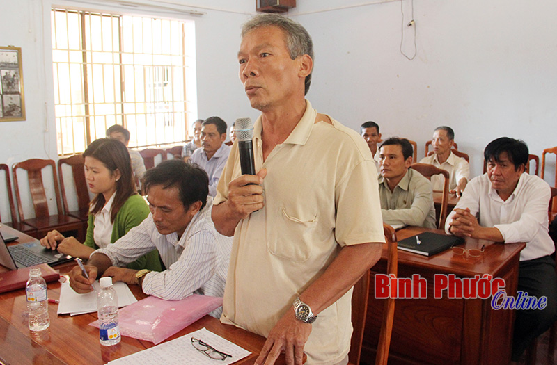 Đại biểu Quốc hội tiếp x&uacute;c cử tri 2 huyện B&ugrave; Đốp v&agrave; B&ugrave; Gia Mập