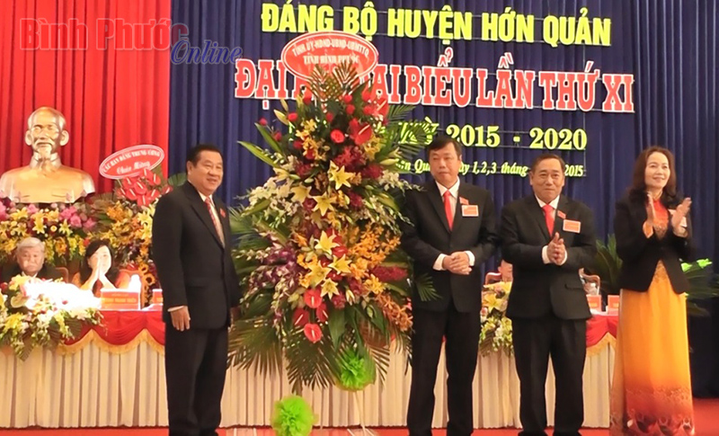 Đại hội Đại biểu Đảng bộ huyện Hớn Quản nhiệm kỳ 2015-2020