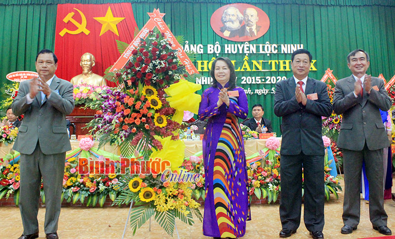 Đại hội Đảng bộ huyện Lộc Ninh v&agrave; hai c&ocirc;ng ty cao su B&igrave;nh Long, B&igrave;nh Phước