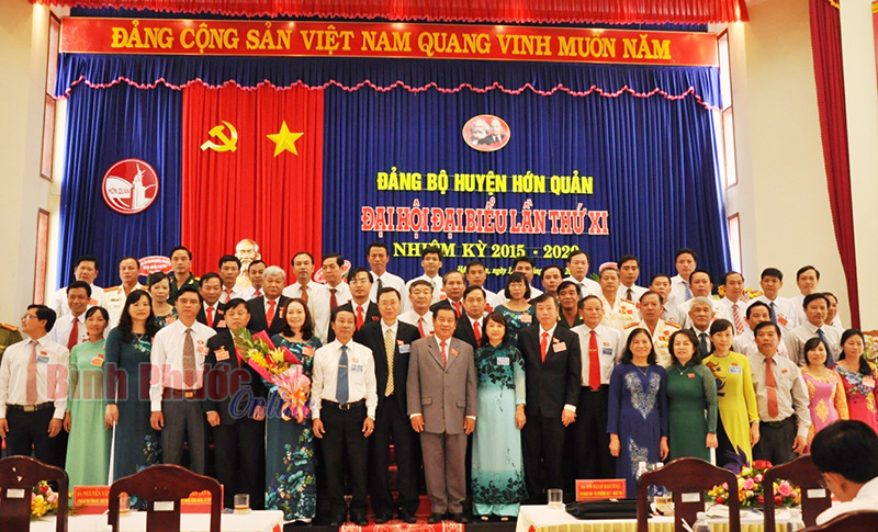 Bế mạc Đại hội đại biểu Đảng bộ huyện Hớn Quản lần thứ XI