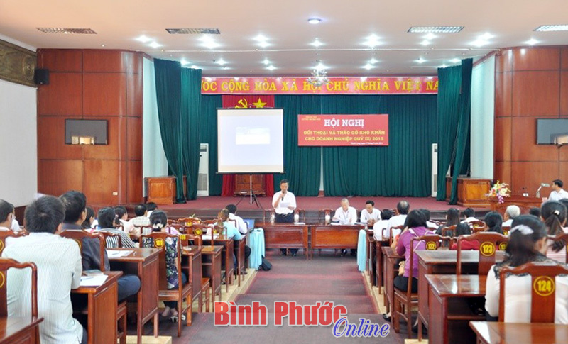 Doanh nghiệp ở Phú Riềng, Bù Gia Mập, Phước Long đối thoại với Cục Thuế