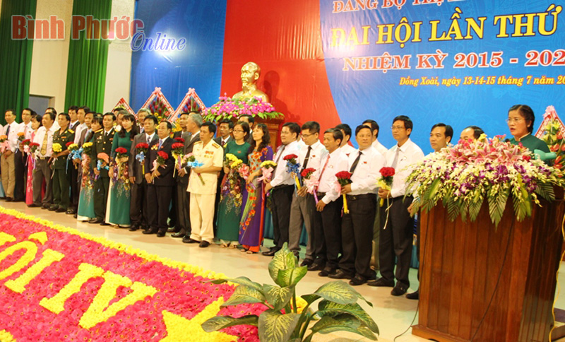 Đồng ch&iacute; Trần Tuệ Hiền, Ủy vi&ecirc;n Ban Thường vụ Tỉnh ủy tiếp tục được bầu giữ chức B&iacute; thư Thị ủy Đồng Xo&agrave;i