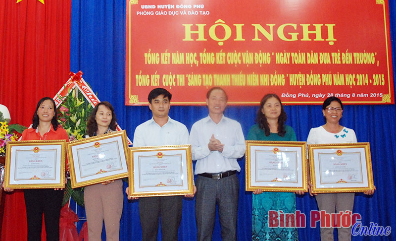 Đồng Phú giữ vững chuẩn quốc gia về phổ cập giáo dục tiểu học, THCS