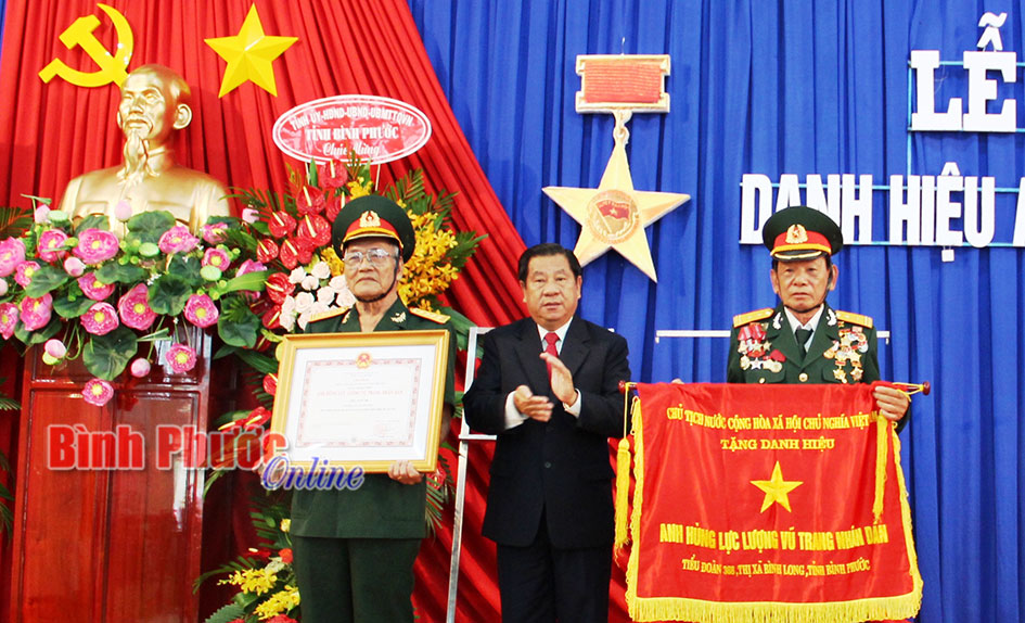 Tiểu đo&agrave;n 368 đ&oacute;n nhận danh hiệu Anh h&ugrave;ng Lực lượng vũ trang nh&acirc;n d&acirc;n