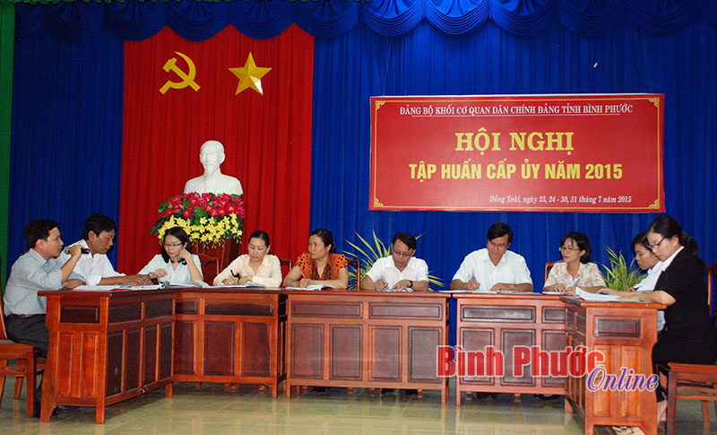 Tập huấn n&acirc;ng cao nghiệp vụ cho cấp ủy c&aacute;c chi, đảng bộ