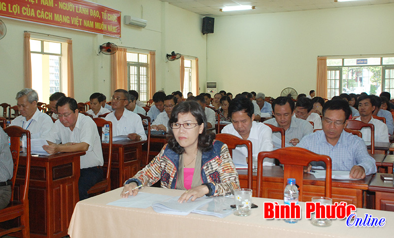 Hội nghị Ban Chấp h&agrave;nh Đảng bộ huyện Chơn Th&agrave;nh v&agrave; Đảng bộ Khối cơ quan d&acirc;n ch&iacute;nh đảng