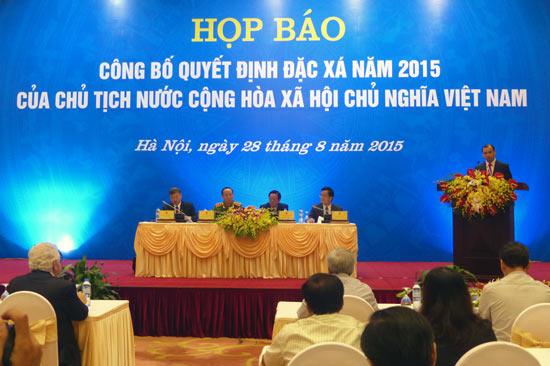 Công bố quyết định đặc xá 18.539 phạm nhân