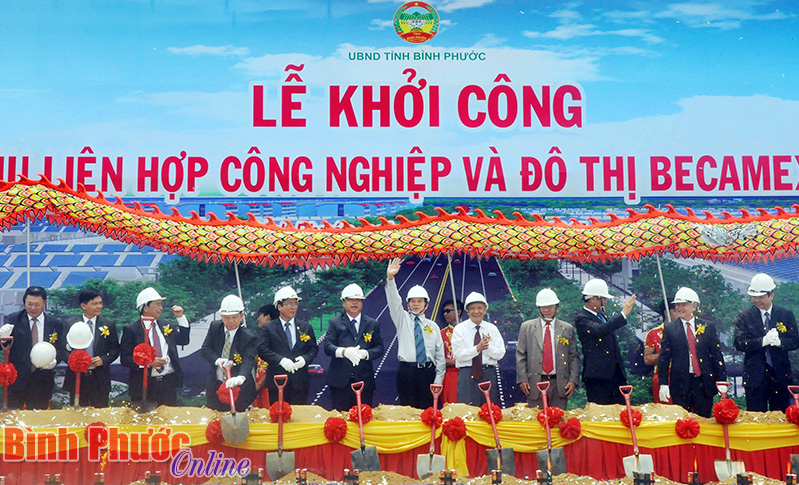 UBND tỉnh long trọng tổ chức lễ khởi c&ocirc;ng dự &aacute;n Khu li&ecirc;n hợp c&ocirc;ng nghiệp v&agrave; đ&ocirc; thị Becamex - B&igrave;nh Phước