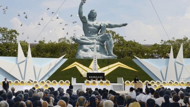 Nagasaki tổ chức lễ tưởng niệm 70 năm thảm họa bom nguyên tử