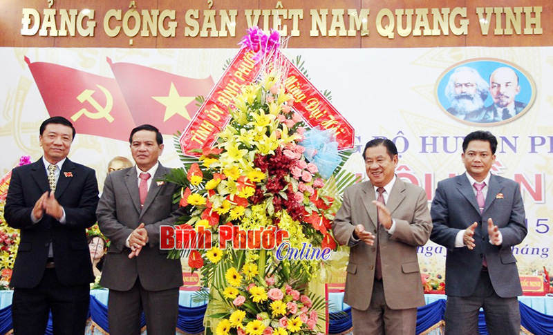 Đại hội đại biểu Đảng bộ huyện Ph&uacute; Riềng lần thứ XI, nhiệm kỳ 2015-2020
