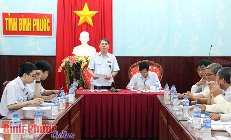 Thanh tra Bộ Nội vụ c&ocirc;ng bố quyết định thanh tra tại B&igrave;nh Phước