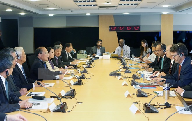 Chủ tịch Quốc hội gặp Chủ tịch Ng&acirc;n h&agrave;ng thế giới tại Hoa Kỳ