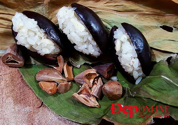 Xôi hạt trám và xôi trám cốt dừa: Gói trọn hương vị mùa Thu