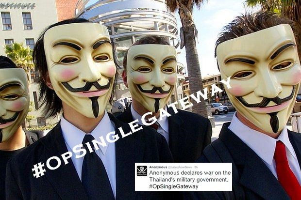 Nhóm Anonymous phát động tấn công mạng Chính phủ Thái Lan