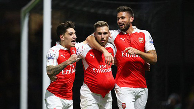 Đá bại Watford, Arsenal trở lại ngôi nhì bảng