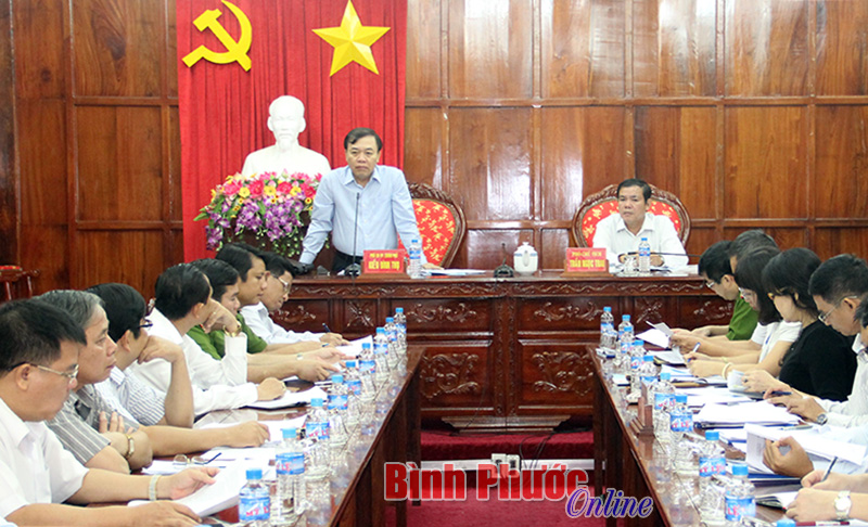 Ban chỉ đạo Đề &aacute;n 258 Trung ương l&agrave;m việc tại B&igrave;nh Phước