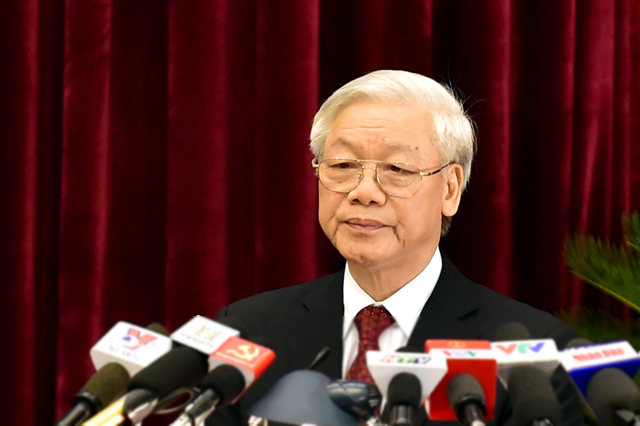 Tổng B&iacute; thư ph&aacute;t biểu bế mạc Hội nghị Trung ương lần thứ 12