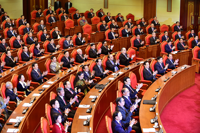 Trung ương biểu quyết lần thứ nhất danh s&aacute;ch nh&acirc;n sự mới BCH kho&aacute; XII