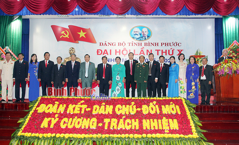 Đại hội Đảng bộ tỉnh B&igrave;nh Phước lần thứ X, nhiệm kỳ 2015-2020 th&agrave;nh c&ocirc;ng tốt đẹp