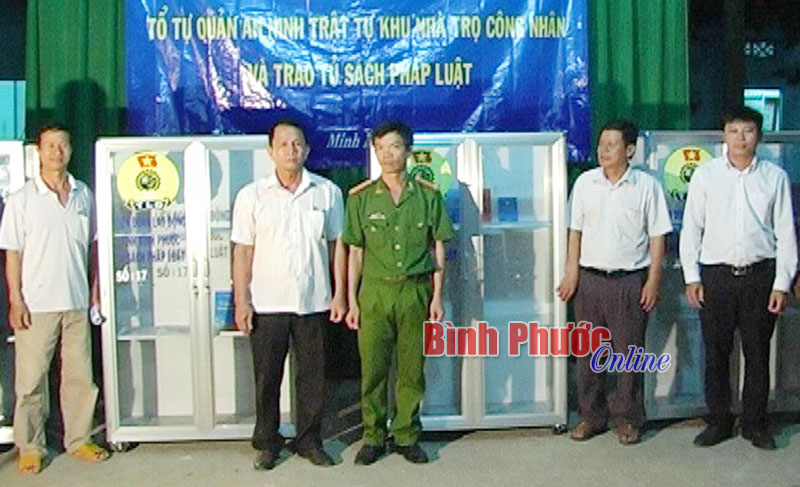 Chơn Th&agrave;nh c&oacute; th&ecirc;m 5 tổ tự quản an ninh trật tự khu nh&agrave; trọ c&ocirc;ng nh&acirc;n