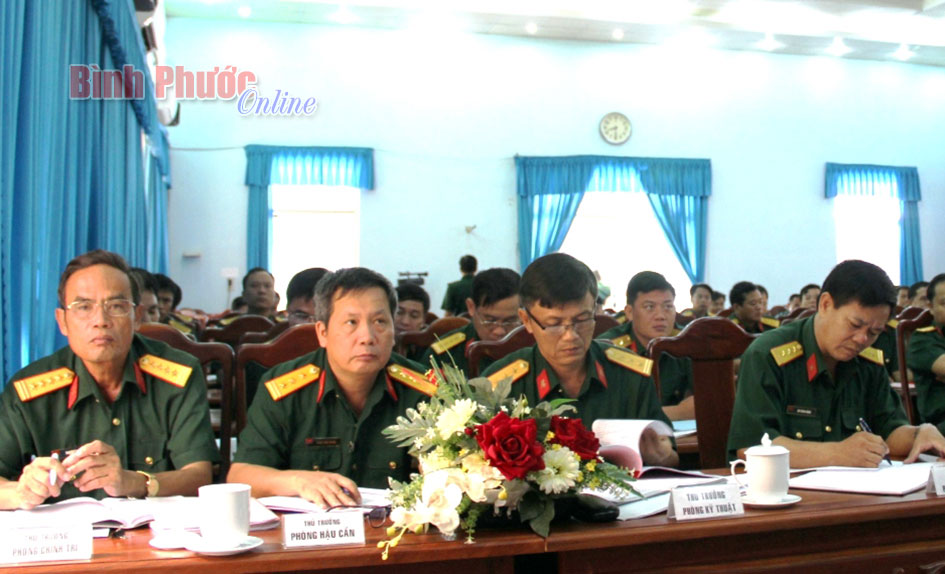 Bộ Chỉ huy Qu&acirc;n sự tỉnh sơ kết nhiệm vụ qu&acirc;n sự - quốc ph&ograve;ng 9 th&aacute;ng đầu năm