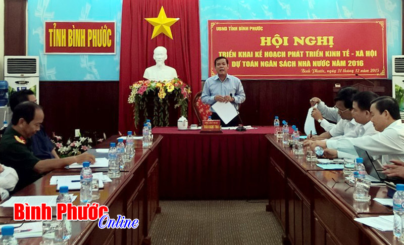 Năm 2016, B&igrave;nh Phước ưu ti&ecirc;n thực hiện c&aacute;c chương tr&igrave;nh mục ti&ecirc;u quốc gia