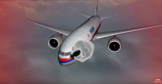Video: MH17 bị trúng tên lửa Buk ra sao?