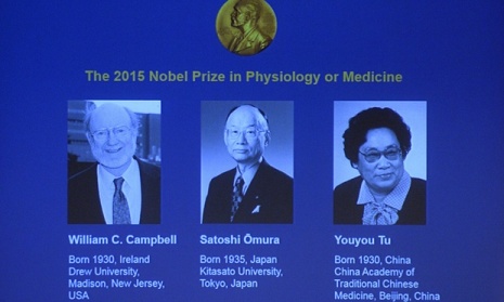 Nobel Y học trao cho nghiên cứu thuốc ký sinh trùng
