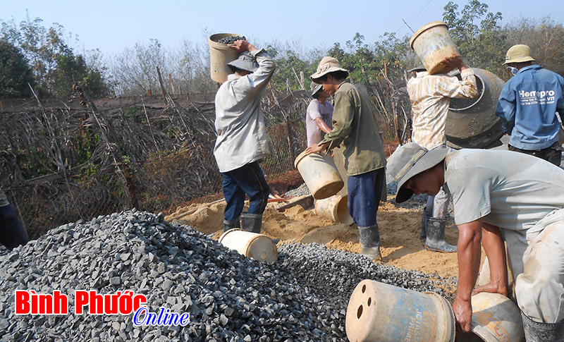 Lộc Ninh có 4/15 xã đạt 10-14 tiêu chí nông thôn mới