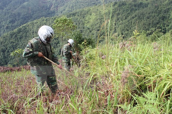 Hàn Quốc huấn luyện kỹ thuật rà phá bom mìn cho Việt Nam