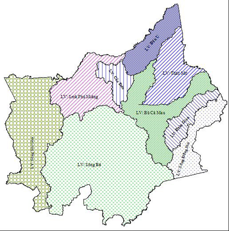 Phân định lưu vực chi trả dịch vụ môi trường rừng tỉnh Bình Phước