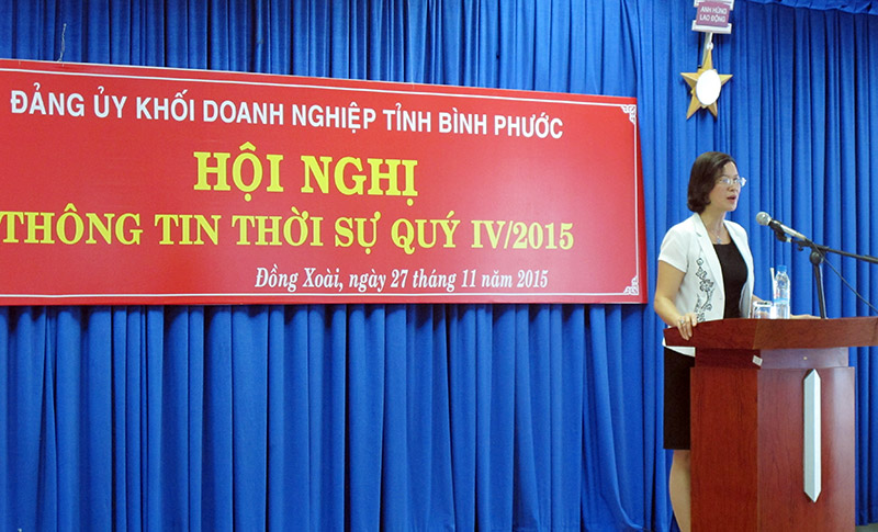 Đảng bộ khối doanh nghiệp th&ocirc;ng tin thời sự qu&yacute; IV/2015