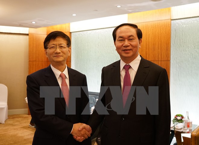 Bộ trưởng C&ocirc;ng an hội đ&agrave;m với c&aacute;c quan chức an ninh Trung Quốc