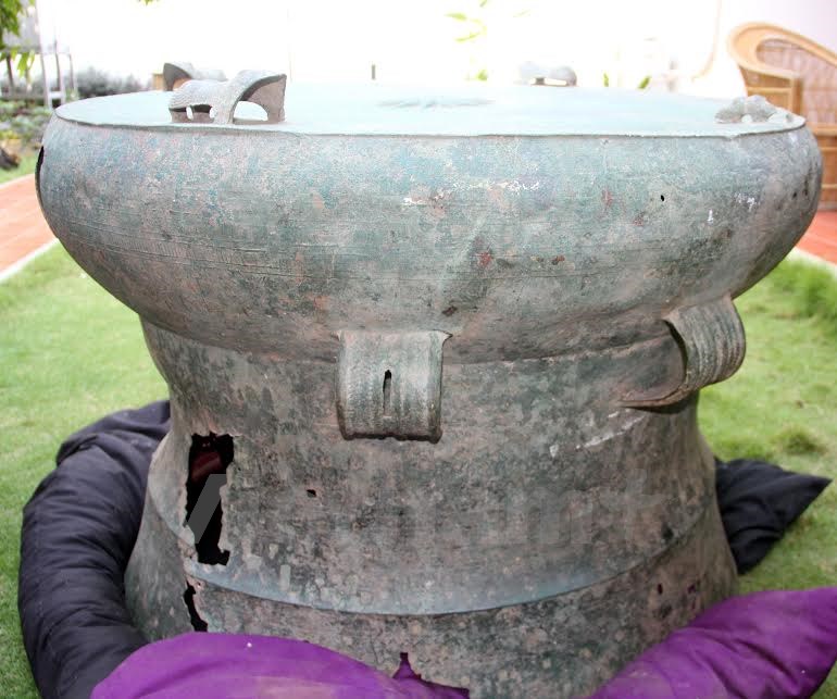 Cận cảnh chiếc trống đồng Đ&ocirc;ng Sơn tại Timor Leste