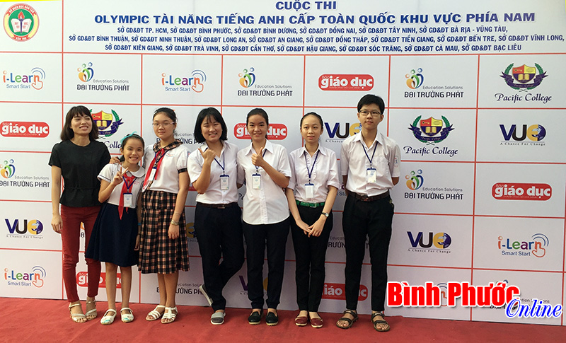 Học sinh Bình Phước đạt giải ba tại cuộc thi Olympic “Tài năng tiếng Anh” toàn quốc
