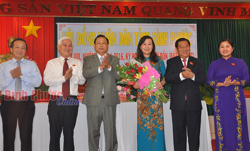 Đồng ch&iacute; Huỳnh Thị Hằng được bầu giữ chức Ph&oacute; chủ tịch UBND tỉnh nhiệm kỳ 2011-2016